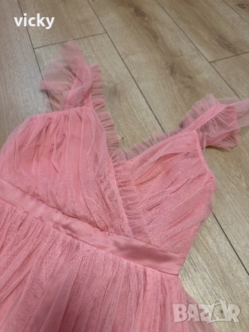 Официална светло розова рокля, Maya Deluxe, снимка 7 - Рокли - 44697213