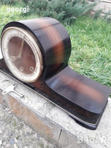 Ретро механичен каминен часовник , снимка 2 - Антикварни и старинни предмети - 31297311