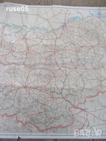 Карта "НР България - Карта на пътищата - 1958 г.", снимка 3 - Други ценни предмети - 31244853