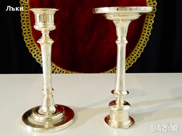 WMF посребрен свещник Art Deco.