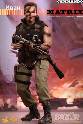 Hot Toys Commando / Арнолд Шварценегер е Командо , снимка 4 - Колекции - 53906353