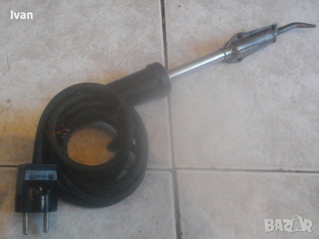 ЕСПО 100-Български/НРБ Ел.Поялник от 1971г-Отличен-Почти Нов-Реотанов-100 Вата/37 см-Колекционерски, снимка 2 - Поялници и запояване - 42830128