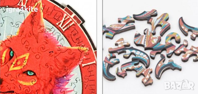 Бухал Сова | Дървен пъзел часовник с части на животни / 9 модела, снимка 7 - Игри и пъзели - 39376280