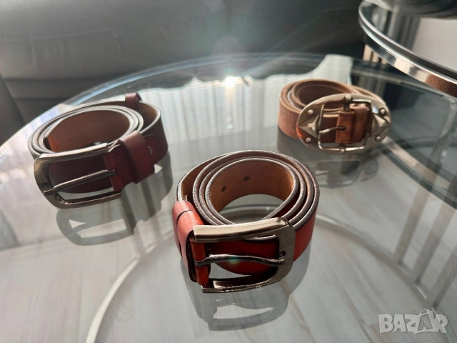 Мъжки колани естествена кожа