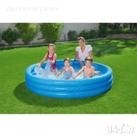 Детски надуваем басейн Bestway, 183 х 33 см, PVC, неон, за деца над 2 г, снимка 3 - Басейни и аксесоари - 49925837
