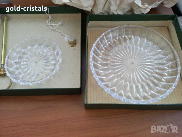Кристален поднос на два етажа
