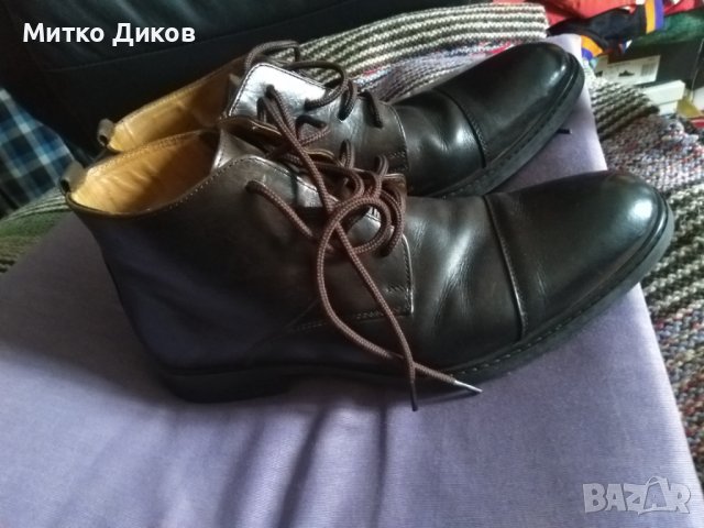 Ginno Rossi маркови обувки боти естествена кожа №41 стелка 26см, снимка 14 - Мъжки боти - 39435719