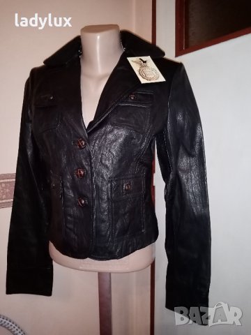 Black Rivet, Ново, Естествена Кожа, Размер S. Код 1867, снимка 2 - Якета - 38034348
