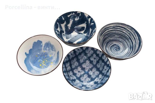 Керамични купички от 4 десена 