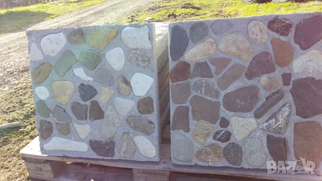 ПЛОЧКИ тротоарни 50х50см.. ПРОИЗВЕЖДАМ и доставям, снимка 6 - Строителни материали - 45157064