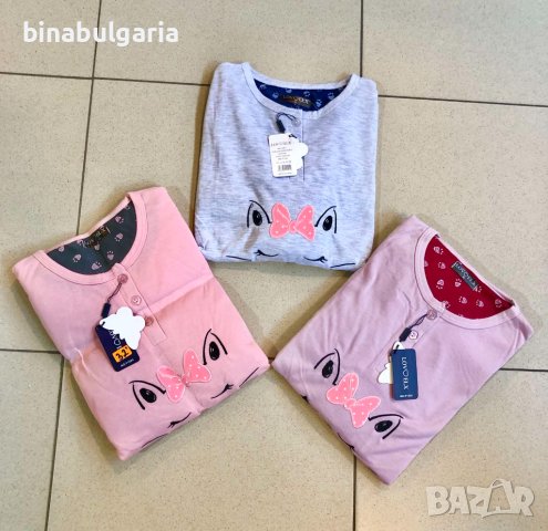 Ново ! Дамска Ватирана Пижама модел Котешки Стъпки, снимка 2 - Пижами - 42664970