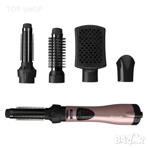 Професионелан уред за стилизиране на коса Revamp Progloss Rose Gold 4 in 1 Airstyle, снимка 5 - Маши за коса - 48763334