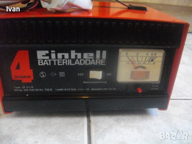 Einhell Немско Зарядно/Станция 6/12 Волта Старо Високо Качество-3,0А Отлично-Като Ново, снимка 13 - Други инструменти - 36750737