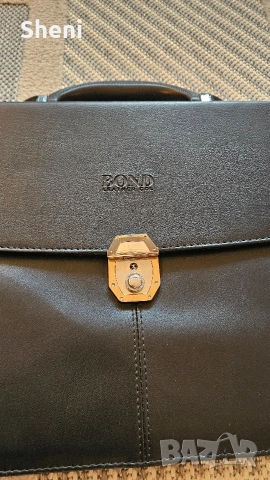 Бизнес чанта, портфолио BOND Leather Co. – естествена кожа, снимка 4 - Чанти - 54315295