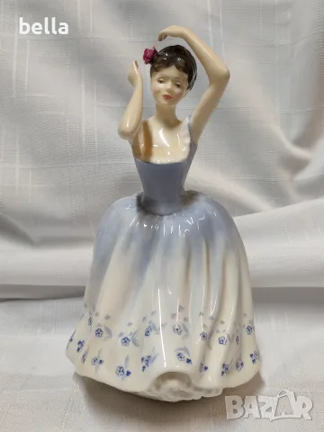 Оригинална порцеланова статуетка на световноизвестната английска марка Royal Doulton-Sheila., снимка 6 - Статуетки - 55763682