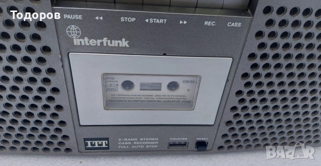 ITT Interfunk Shaub Lorenz RC5000 винтидж стерео радиокасетофон , снимка 5 - Радиокасетофони, транзистори - 54320397