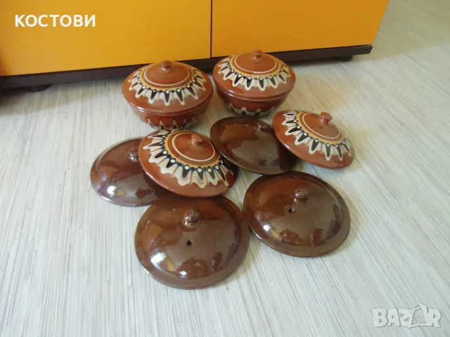 Керамично гърне + 2 гювечета , снимка 9 - Съдове за готвене - 56413618