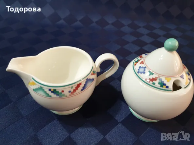 Порцеланови захарница и латиера Villeroy  &  Boch , снимка 2 - Сервизи - 49689254