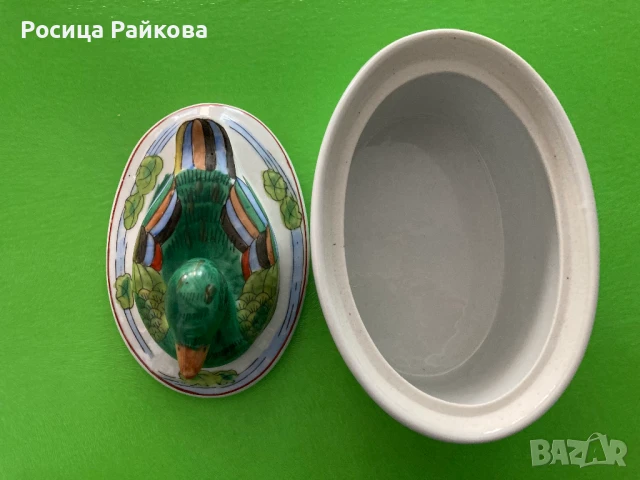 Винтидж ръчно рисувана китайско пате, снимка 2 - Декорация за дома - 51214752