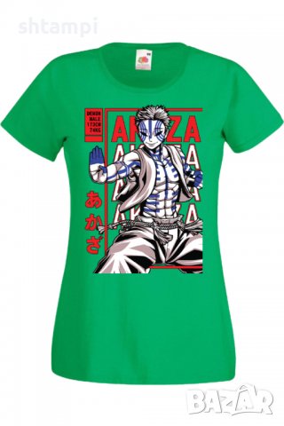 Дамска тениска Demon Slayer Akaza,Анимация,игра,Празник,Повод., снимка 8 - Тениски - 38057677