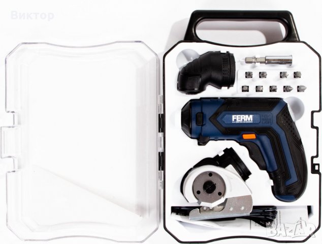 Акумулаторна отвертка и резачка 2 в 1 от Ferm CDM1146 , снимка 4 - Винтоверти - 30155265