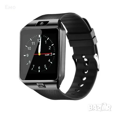 Смарт часовник - Smartwatch Black DZ09, слот за сим карта и камера, снимка 3 - Смарт часовници - 48562132