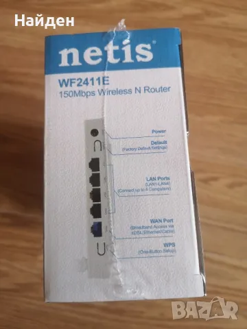 Нов Безжичен Рутер Netis WF-2411E, 150Mbps, снимка 4 - Рутери - 48066603