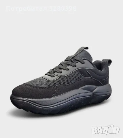 Дамски маратонки с удобна анатомична подметка D9178-1 all black, снимка 2 - Маратонки - 50070949