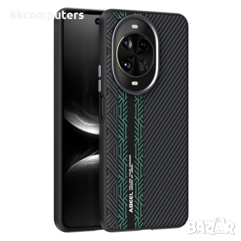 Калъф ABEEL за Huawei nova 14 Pro 5G - Магнитен, PC+TPU+Алуминий+PU Кожа, Слим(1.1мм), Хибриден Диза, снимка 2 - Калъфи, кейсове - 53187799