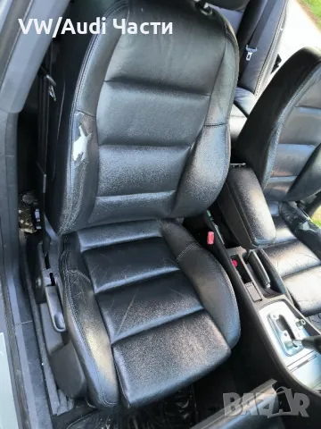Кожен салон седалки за Ауди А4 Б6 Б7 Audi A4 B6 B7 S-Line Recaro ПОДГРЕВ, снимка 2 - Части - 49830087