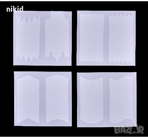 сет 24 вида ФРЕНСКИ МАНИКЮР лепенки за нокти маникюр, снимка 11 - Продукти за маникюр - 32031520