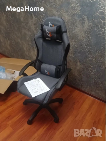 НОВ Стилен Геймърски стол GAMELAB NOMAD Breeze, тъмносив, снимка 5 - Столове - 53096483