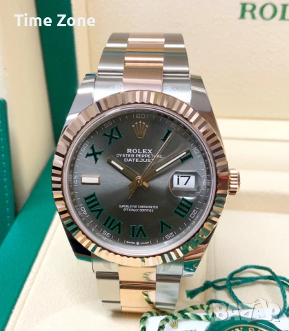 Rolex Datejust 41mm Two-Tone Rose Gold Wimbledon Dial Automatic Различни Варианти