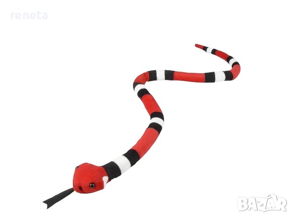 Играчка Змия, Плюшена,  Червена, 70 см