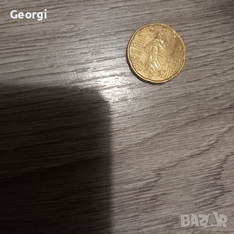Продавам 20 евро цента – Франция, 1999, снимка 4 - Нумизматика и бонистика - 53251809
