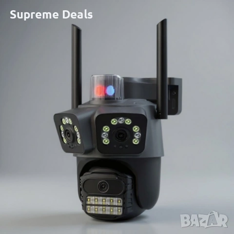 Тройна WIFI Smart Camera P21-SP3 , снимка 2 - IP камери - 54161253