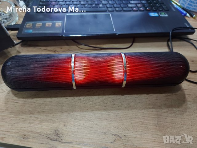 Bluetooth тонколона  високоговорител с LED светлини Черен, снимка 2 - Bluetooth тонколони - 35505519