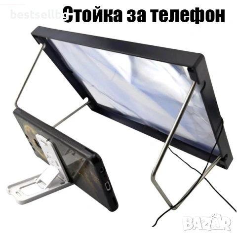 Универсална лупа 3 в 1 с държач за телефон – лупа за четене със свободни ръце 2.5x, снимка 6 - Други инструменти - 53122512