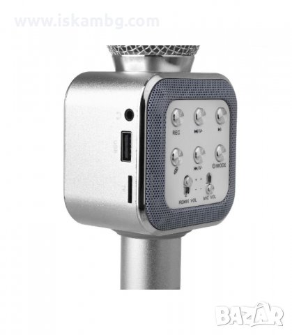 КАРАОКЕ МИКРОФОН BLUETOOTH WSTER WS - код 1816, снимка 5 - Микрофони - 33975964