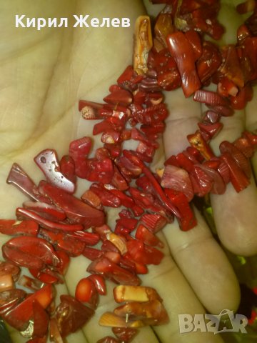 СТАРО НАТУРАЛЕН ЧЕРВЕН КОРАЛ КОЛИЕ 8139, снимка 6 - Антикварни и старинни предмети - 29636967