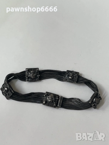 Сребърна гривна 925, снимка 3 - Гривни - 51454950