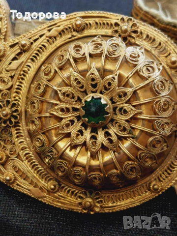 Прекрасни филигранни пафти с живачна позлата,втората пафта е с цена 1800 лв., снимка 9 - Антикварни и старинни предмети - 52074993