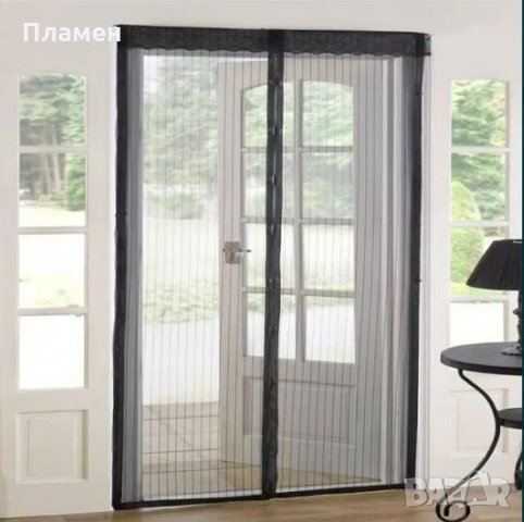 Магнитни комарници за врата,мрежа на ролка.