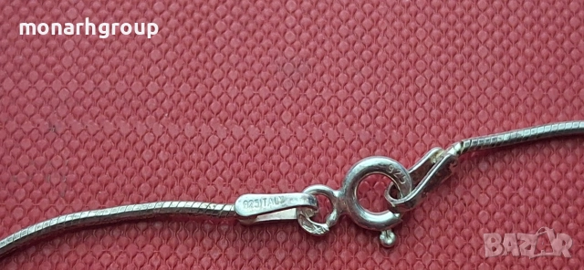 Сребърно колие, снимка 2 - Колиета, медальони, синджири - 52684562