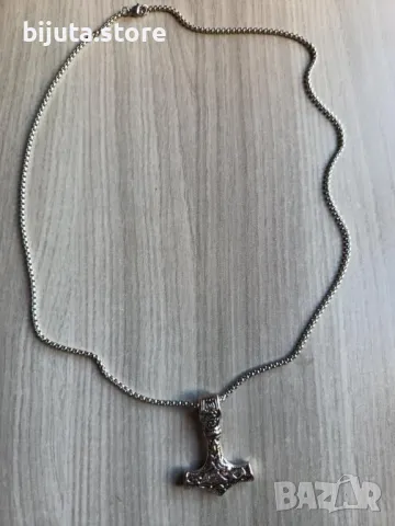 Чукът на Тор Масивен медальон Амулета на победителя, снимка 16 - Колиета, медальони, синджири - 49925775