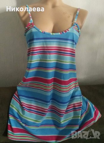 Къса рокля за плаж с презрамки,MARKS& SPENCER , снимка 1 - Рокли - 37550183