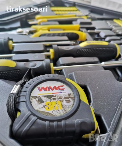 Куфар WMC 110 части + акумулаторна отвертка WMC TOOLS, снимка 4 - Гедорета - 37031686