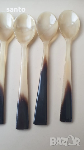 Винтиж лъжички от биволски рог, снимка 6 - Антикварни и старинни предмети - 53903922