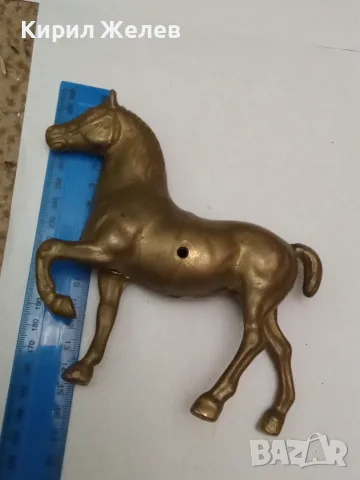 Старинна бронзова фигурка на 🐎 кон 50652, снимка 3 - Колекции - 56525065