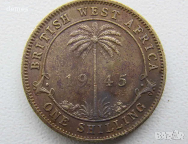 1 шилинг- Британска Западна Африка, серия,1945 г.-156 D